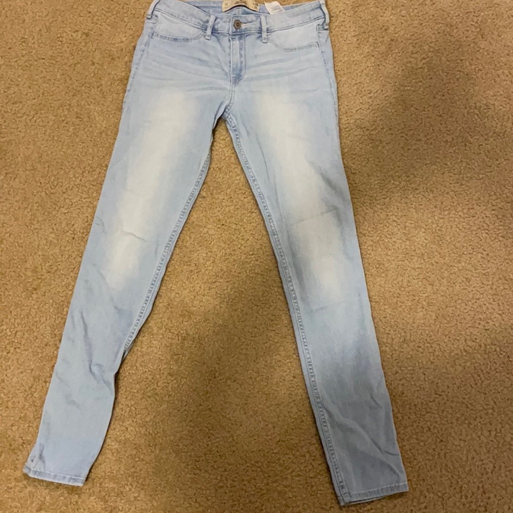 Light blue skinny jeans from Hollister